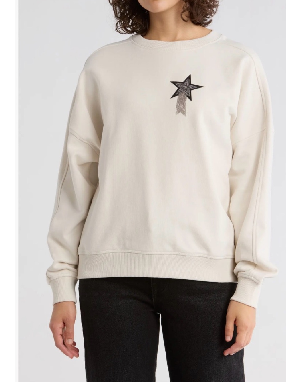 BOSS ORANGE Star Logo Embroidered Sweatshirt